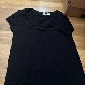 black t-shirt dress